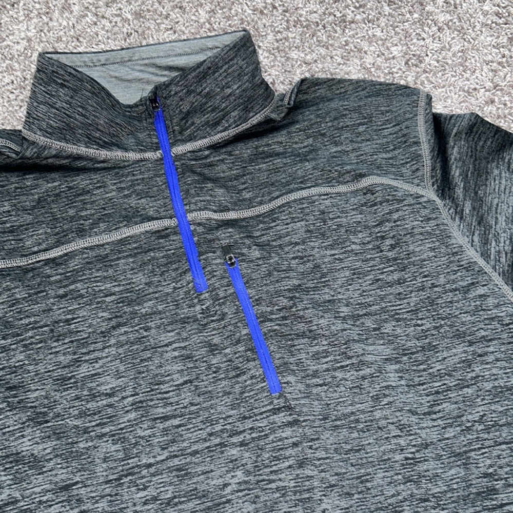 G. H. bass explorer gray pullover sweatshirt super soft dry fit long sleeve XL - Picture 2 of 8